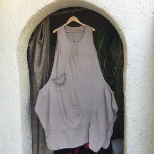 Linen Lagenlook dress. XXXL